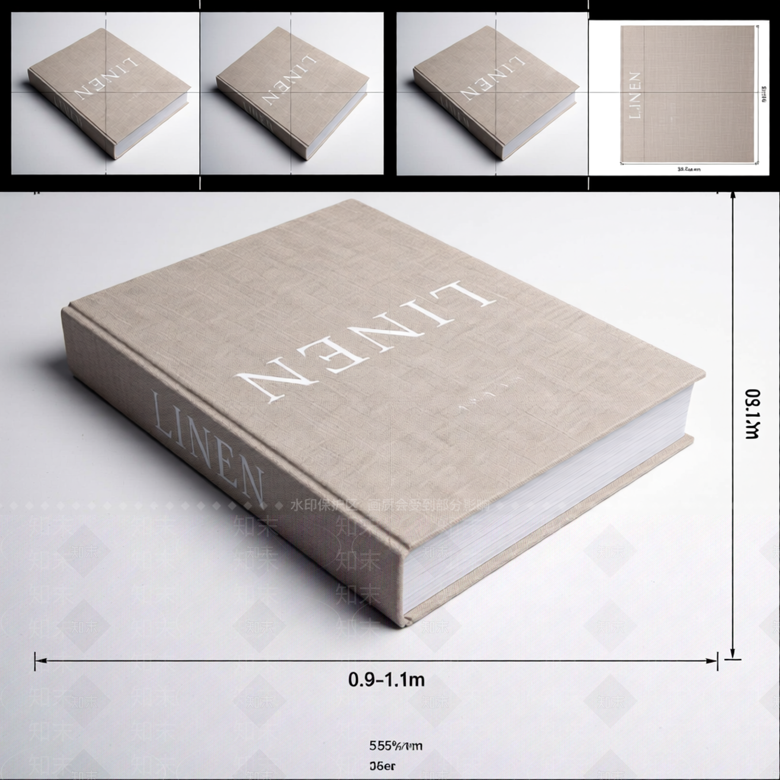 亚麻质感书本模型3D模型下载【ID:1206188564】