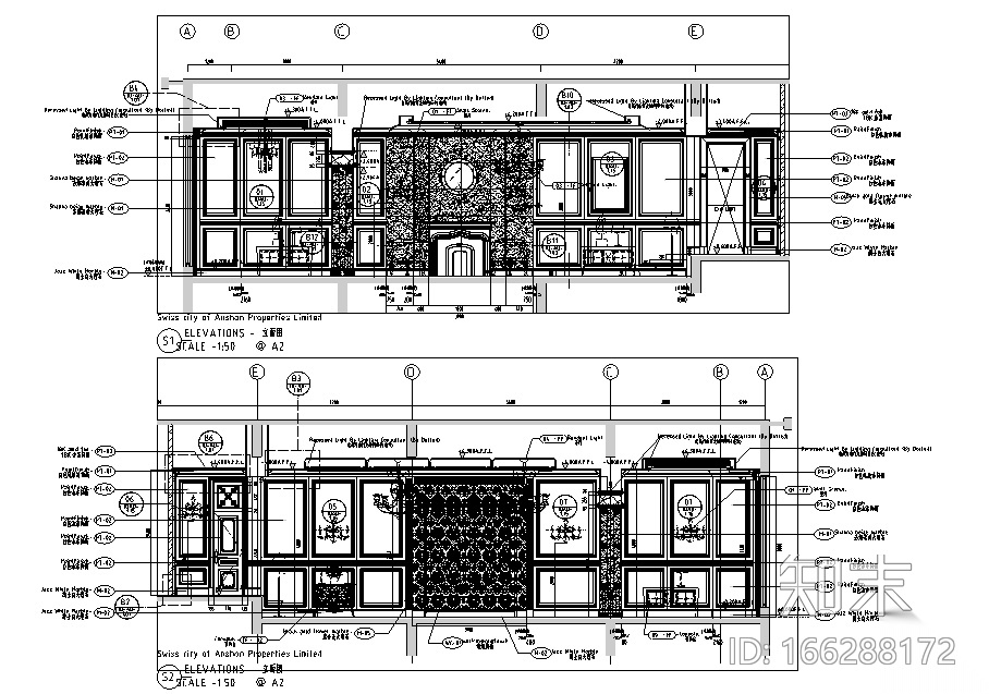 [辽宁]科林瑞城御园办公空间设计施工图（附效果图）cad施工图下载【ID:166288172】