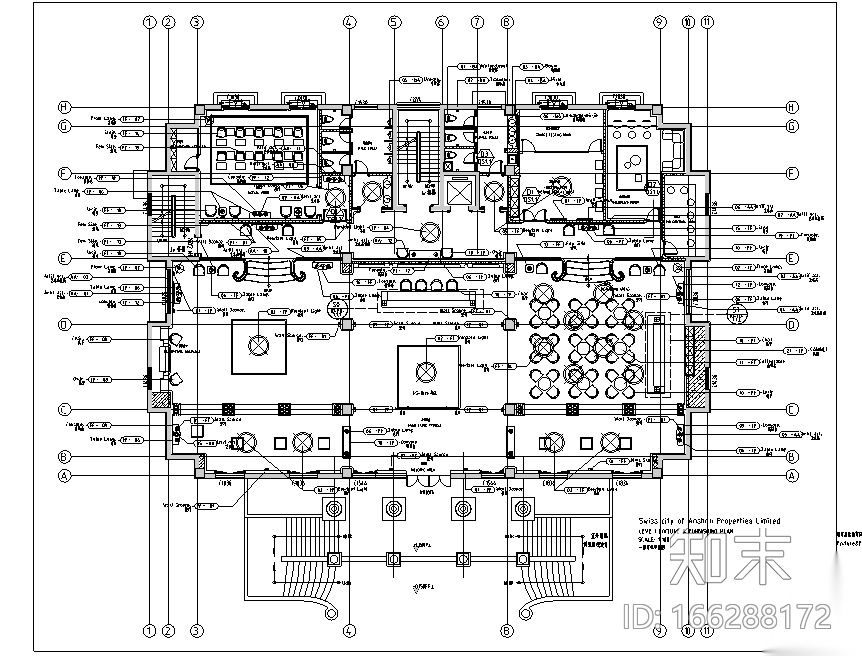 [辽宁]科林瑞城御园办公空间设计施工图（附效果图）cad施工图下载【ID:166288172】