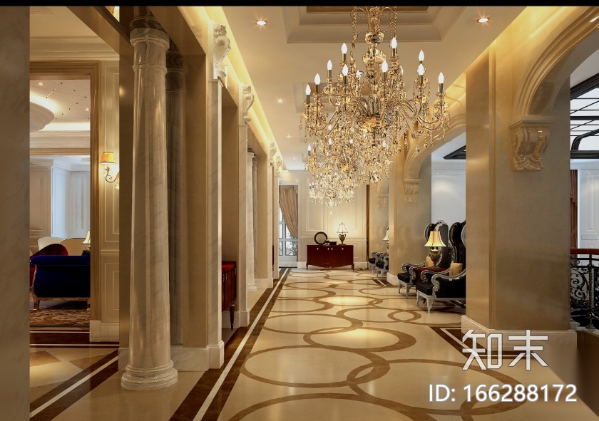 [辽宁]科林瑞城御园办公空间设计施工图（附效果图）cad施工图下载【ID:166288172】