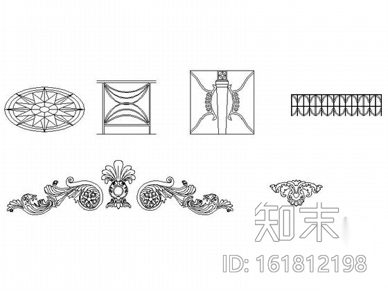 各式风格楼梯立面图CAD图块下载cad施工图下载【ID:161812198】