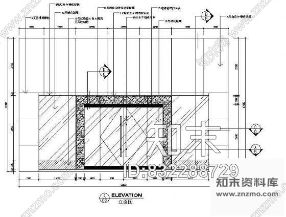 图块/节点某营业厅立面节点cad施工图下载【ID:832288729】