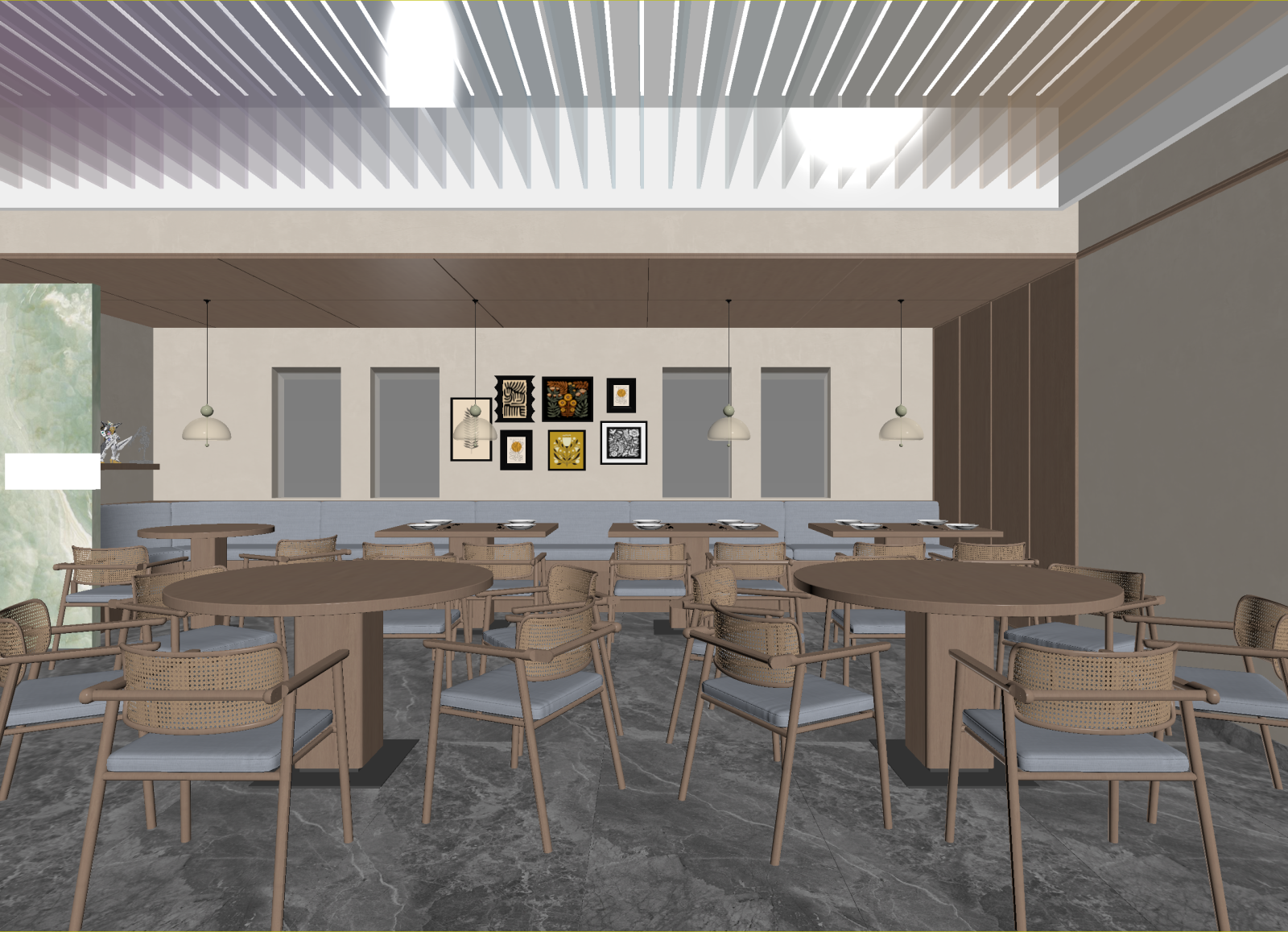 现代咖啡厅3D模型下载【ID:1214289078】