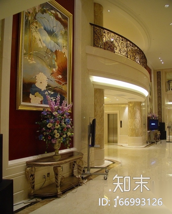 [深圳]新古典主义风格酒店装修施工图（含实景...cad施工图下载【ID:166993126】