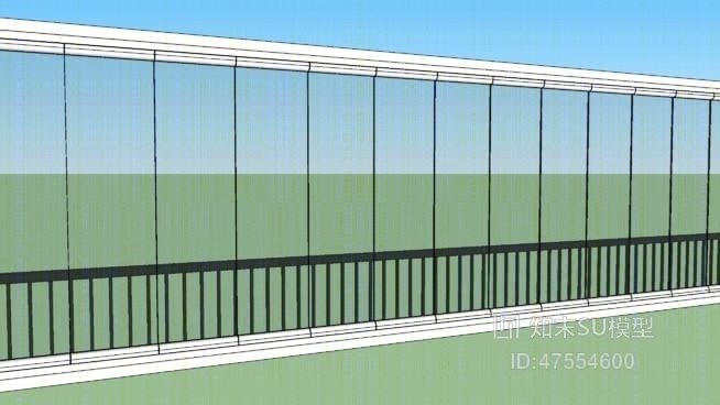 栏杆SU模型下载【ID:319252750】