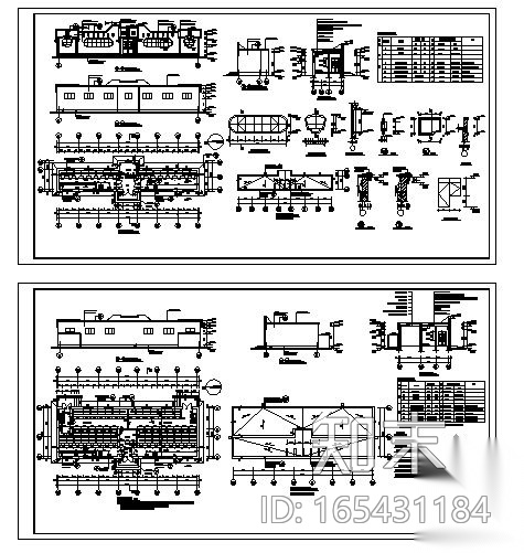 某学校公共厕所建筑施工图(2套)施工图下载【ID:165431184】
