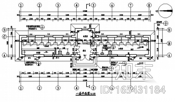 某学校公共厕所建筑施工图（2套）cad施工图下载【ID:165431184】