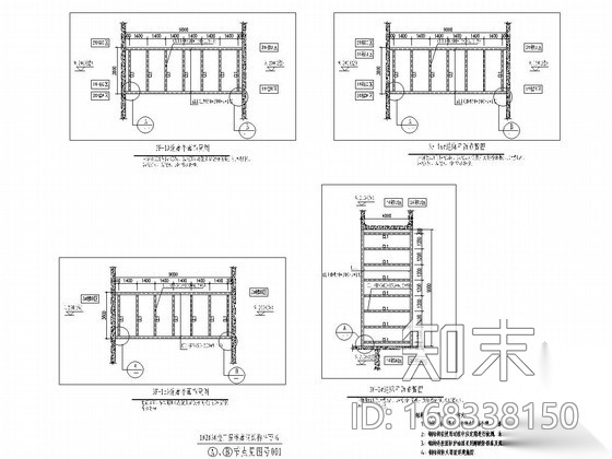 楼栋之间连廊钢结构施工图cad施工图下载【ID:168338150】