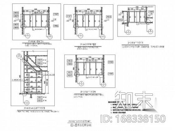 楼栋之间连廊钢结构施工图cad施工图下载【ID:168338150】