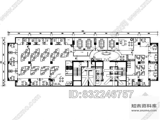 图块/节点医药公司办公空间平面图cad施工图下载【ID:832246757】