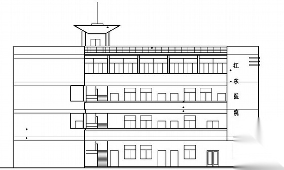 某四层卫生院行政楼建筑方案图cad施工图下载【ID:151592160】