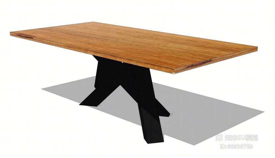 方餐桌SU模型下载【ID:66638769】