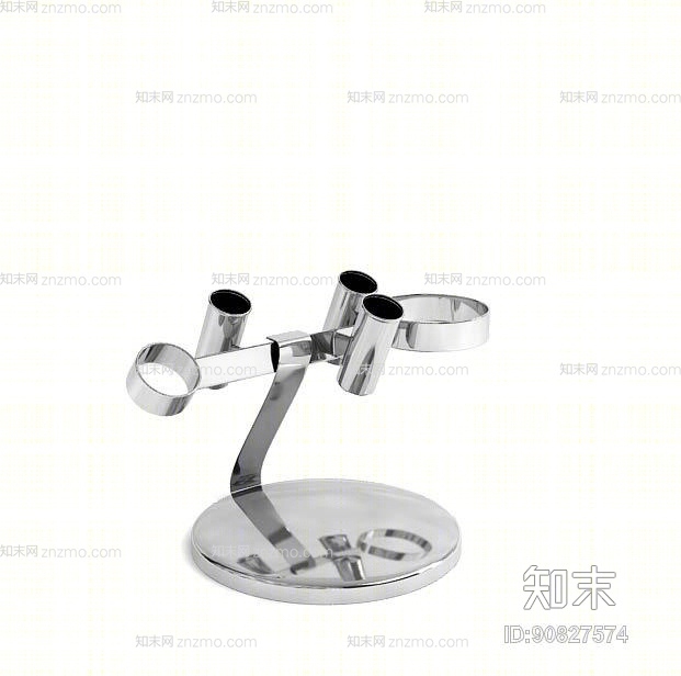 银色铁艺剪刀架3D模型下载【ID:90827574】