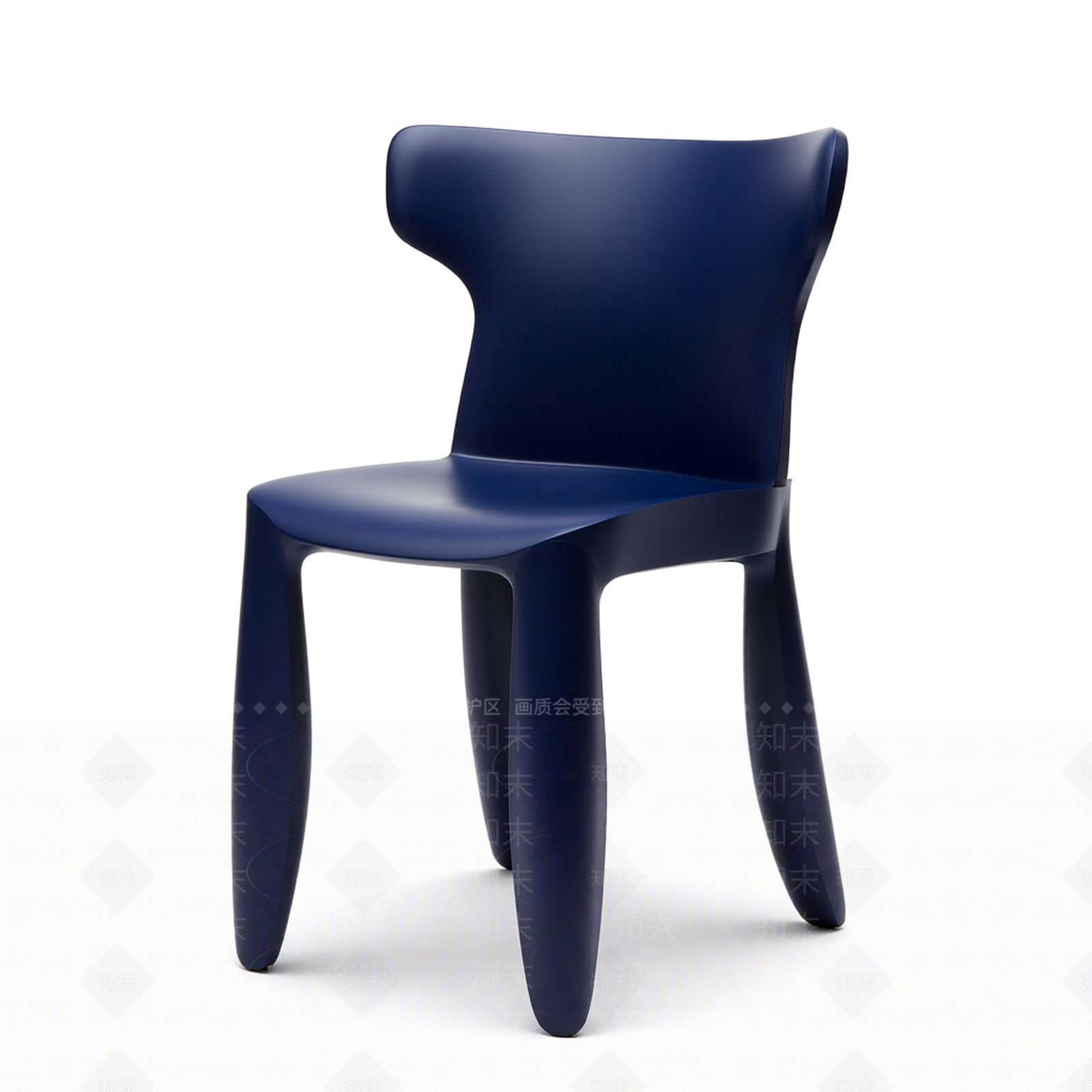 现代简约蓝色椅子3D模型下载【ID:1206194849】