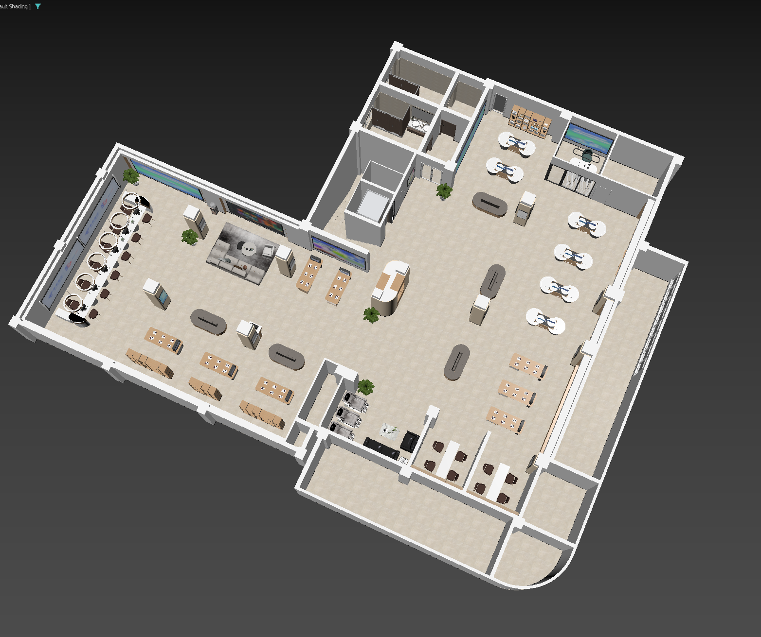 现代售楼处3D模型下载【ID:1214564913】