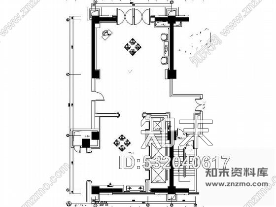 施工图昆山豪华商务酒店大堂门厅装修施工图含效果施工图下载【ID:532040617】
