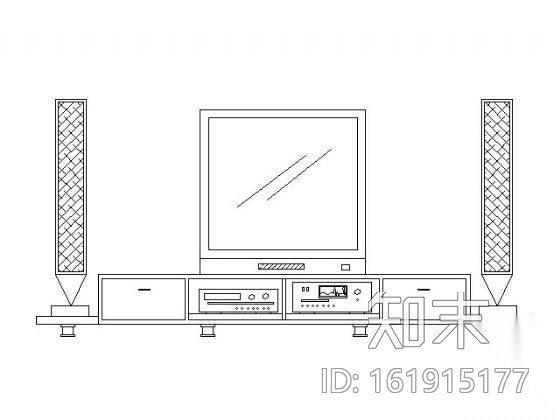 电视及音响图块集cad施工图下载【ID:161915177】