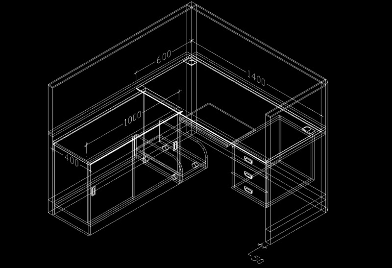 工作桌CADcad施工图下载【ID:149750180】