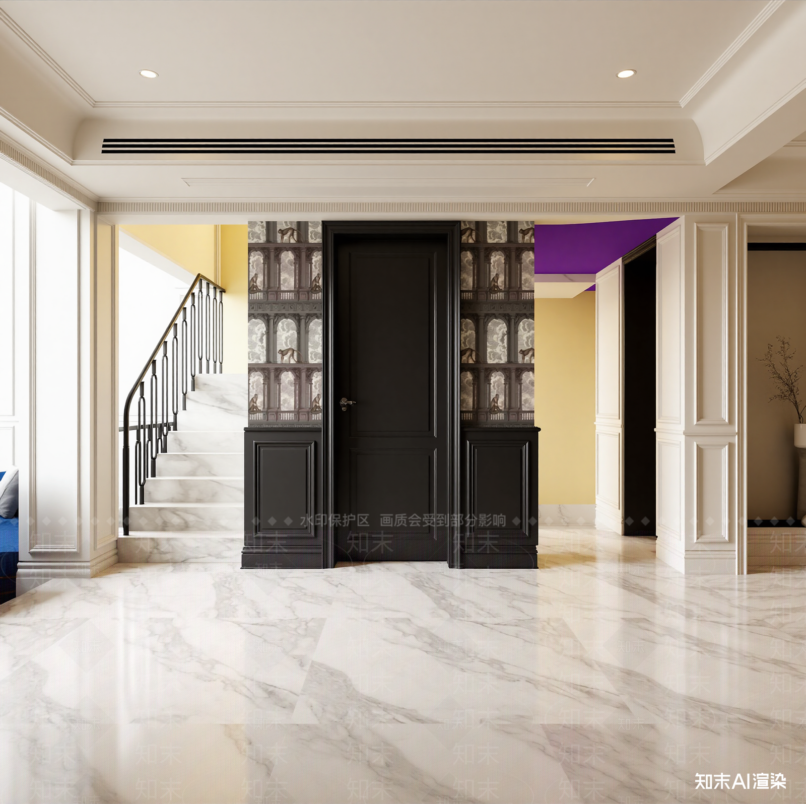法式玄关3D模型下载【ID:1221492328】