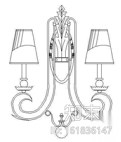 壁灯图块10cad施工图下载【ID:161836147】
