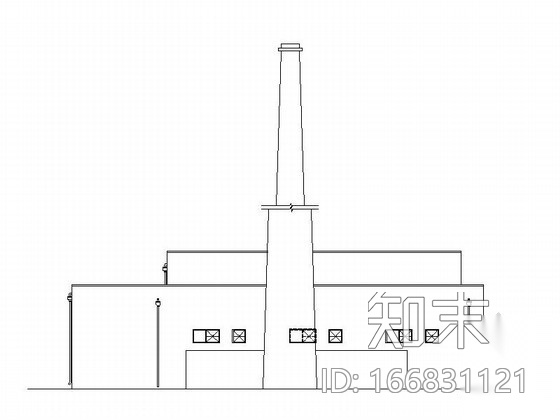 [哈尔滨]某汽车交易场锅炉房建筑方案图cad施工图下载【ID:166831121】