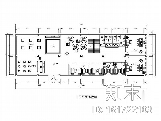 简洁精雅售楼部全套室内装修图（含效果）施工图下载【ID:161722103】