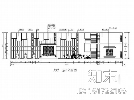 简洁精雅售楼部全套室内装修图（含效果）cad施工图下载【ID:161722103】