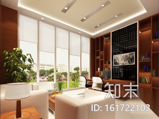 简洁精雅售楼部全套室内装修图（含效果）cad施工图下载【ID:161722103】