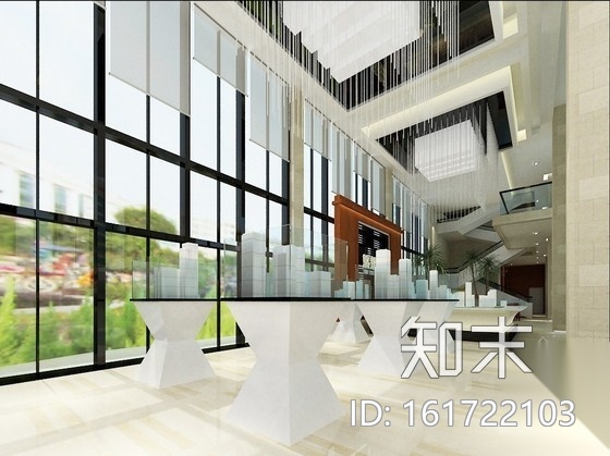 简洁精雅售楼部全套室内装修图（含效果）cad施工图下载【ID:161722103】