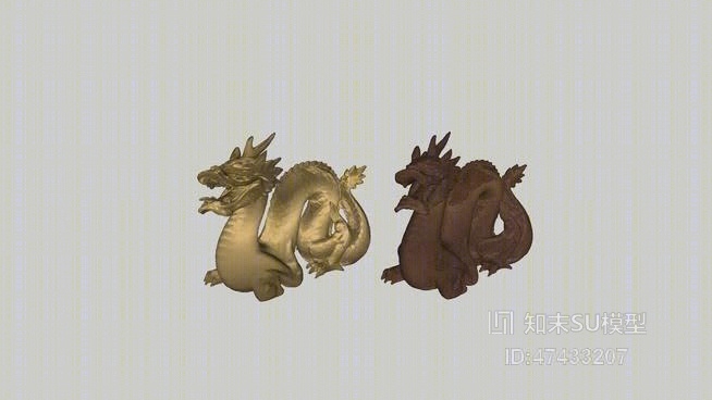 雕塑SU模型下载【ID:617975851】
