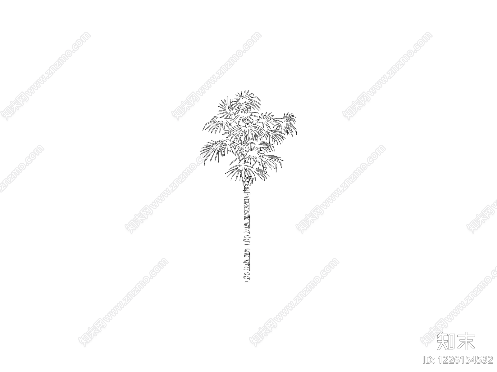 现代,新中式乔木种植CAD图纸
