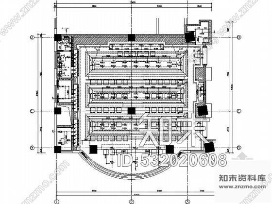 施工图西安时尚华贵五星级酒店会议区及报告厅装修施工图含效果cad施工图下载【ID:532020608】