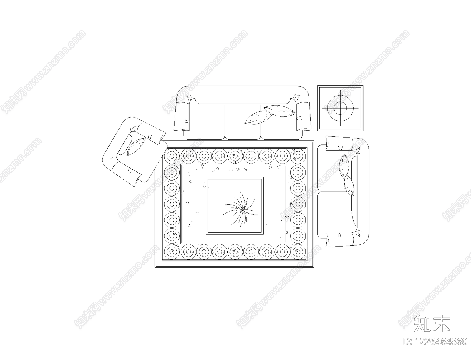 家装图块cad施工图下载【ID:1226464360】