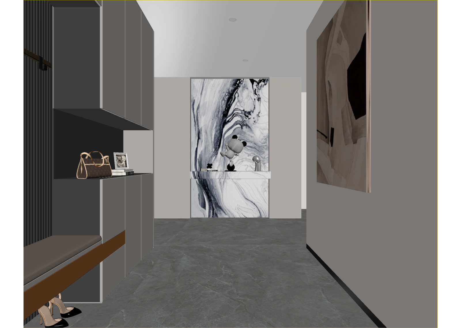 意式玄关3D模型下载【ID:1214635123】
