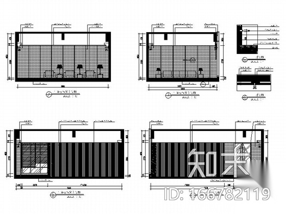 [山东]现代企业集团写字楼CAD装修施工图（含效果）施工图下载【ID:166782119】