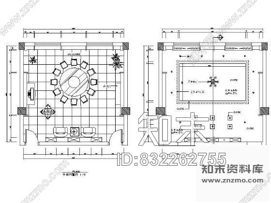 图块/节点小餐包平面方案cad施工图下载【ID:832262755】