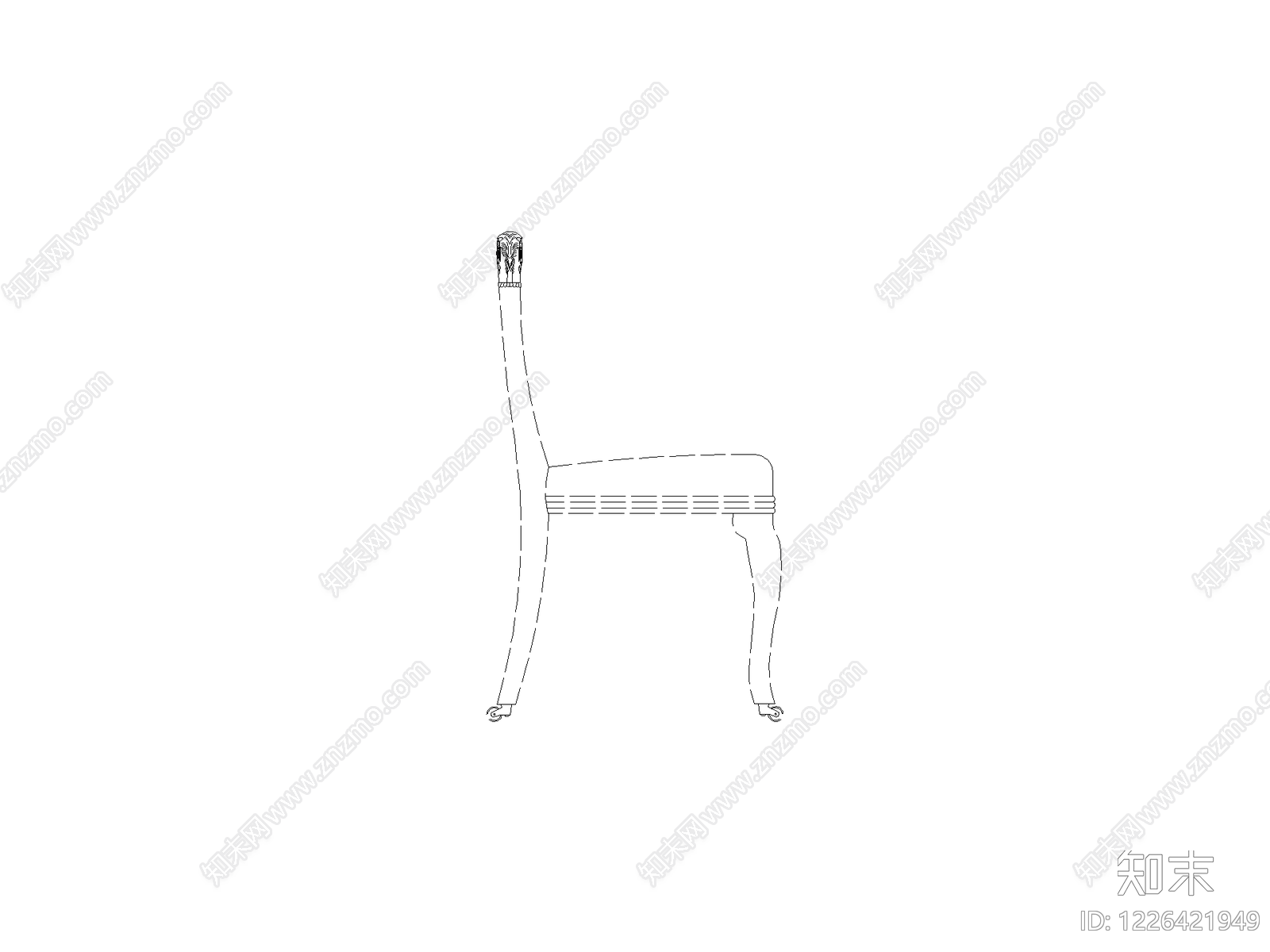 椅子cad施工图下载【ID:1226421949】