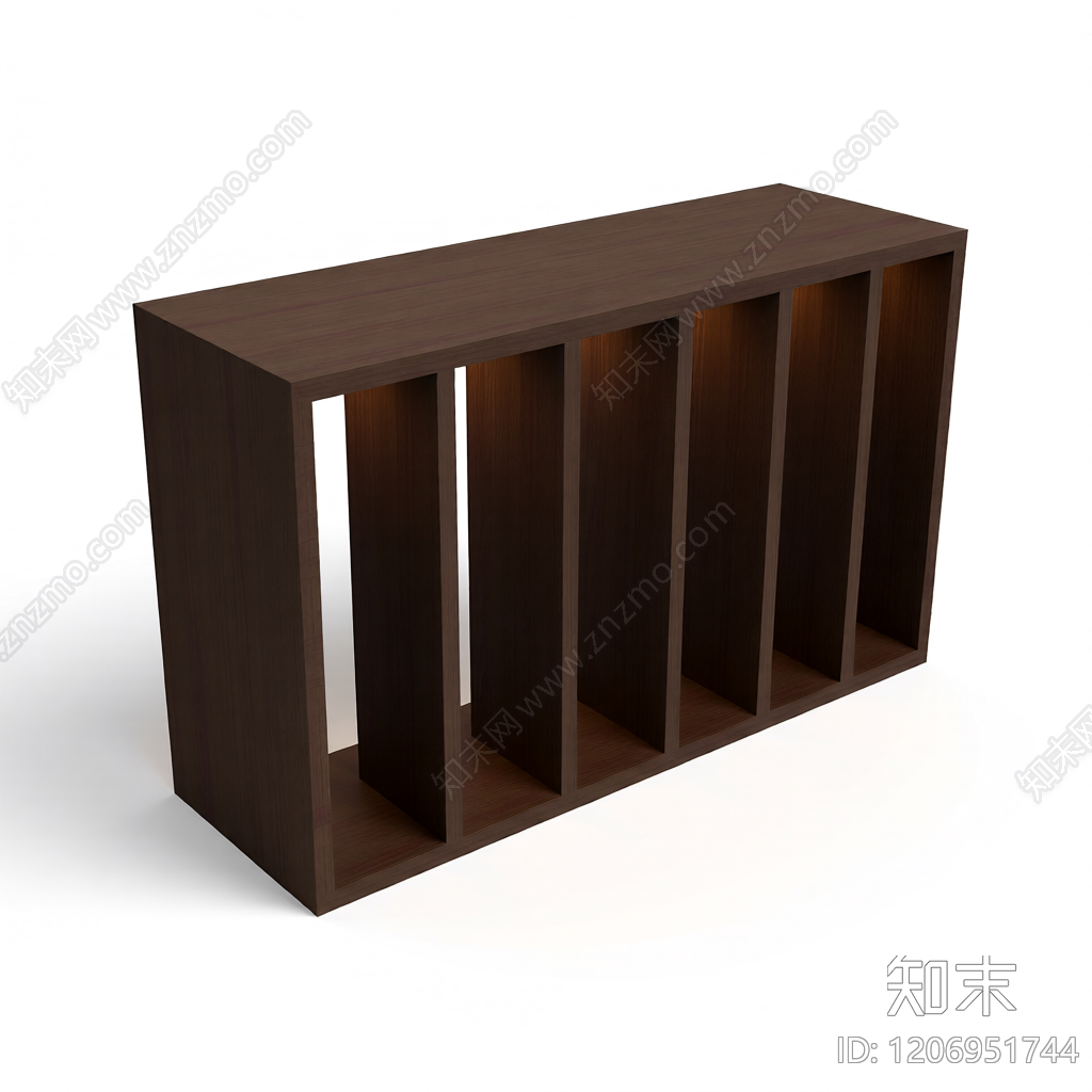 木质隔断柜体3D模型下载【ID:1206951744】