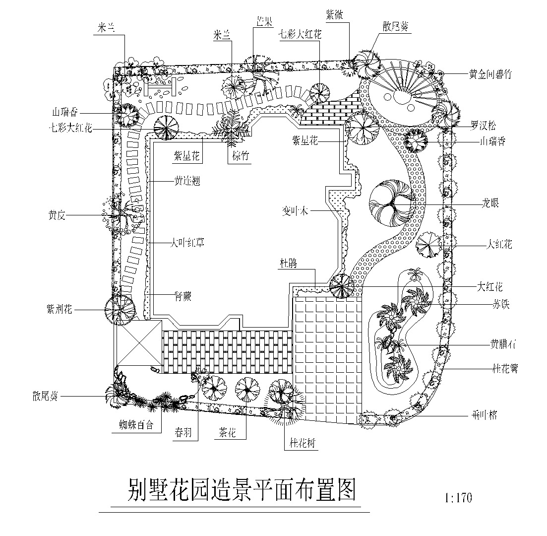 13套别墅景观方案设计cad图纸cad施工图下载【ID:160688167】