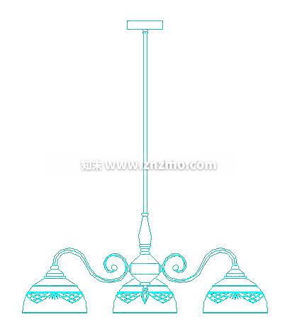 吊灯cad施工图下载【ID:178037124】