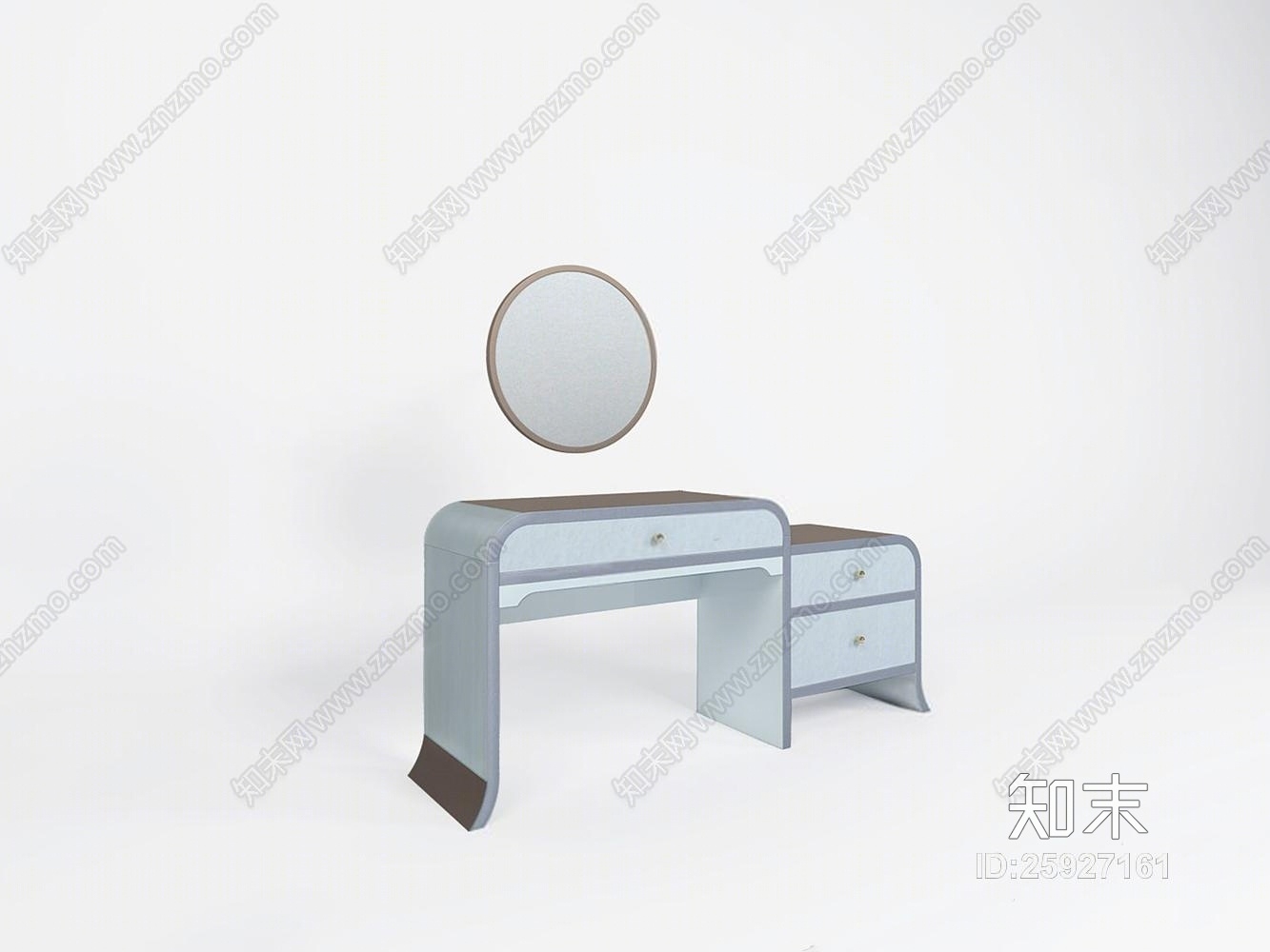 美式梳妆台-T3D模型下载【ID:25927161】