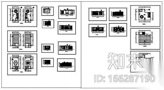 酒店ktv包厢装修图纸施工图下载【ID:166287190】