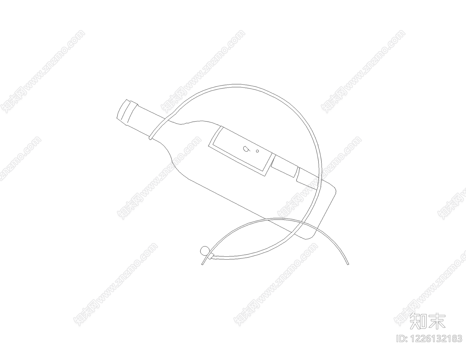 摆件cad施工图下载【ID:1226132183】