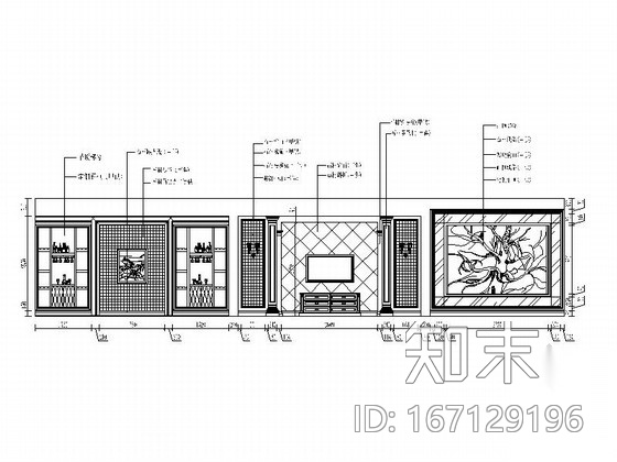 [重庆]现代化新城区三层欧式设计别墅装修图（含效果）cad施工图下载【ID:167129196】