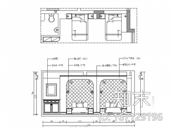 [重庆]现代化新城区三层欧式设计别墅装修图（含效果）cad施工图下载【ID:167129196】