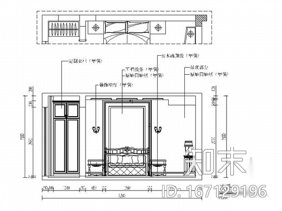 [重庆]现代化新城区三层欧式设计别墅装修图（含效果）cad施工图下载【ID:167129196】