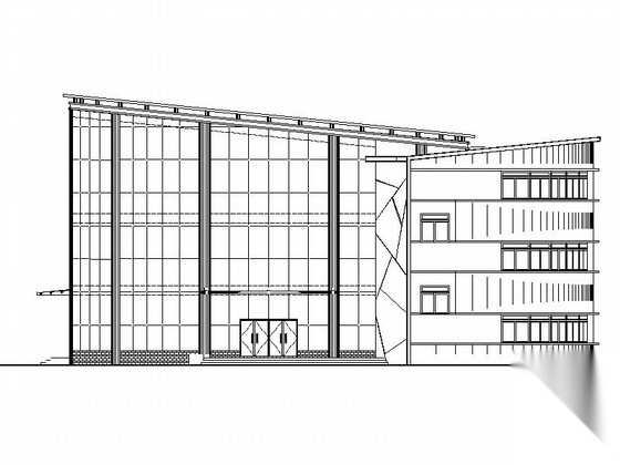 圆筒状高级会所建筑方案图cad施工图下载【ID:166225190】