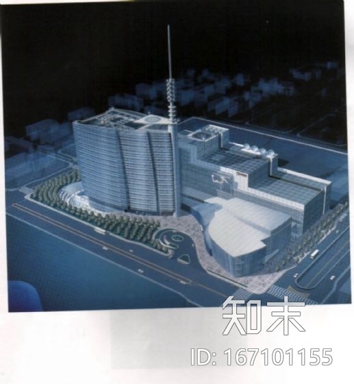 某办公楼概念设计文本cad施工图下载【ID:167101155】