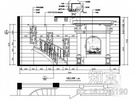 [福州]古典四层别墅内装修图(含效果)cad施工图下载【ID:161746190】