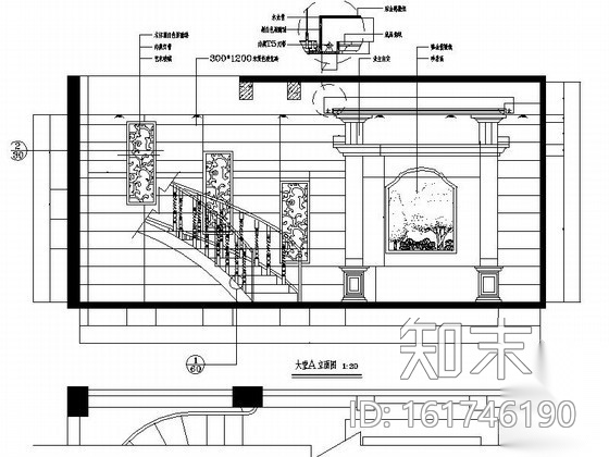 [福州]古典四层别墅内装修图(含效果)cad施工图下载【ID:161746190】